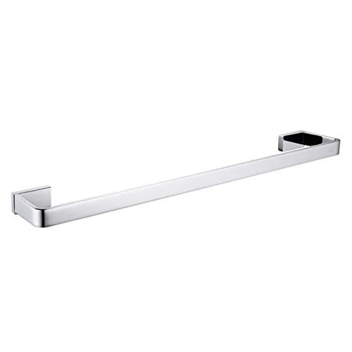 Toallero individual de 30 cm plateado, el soporte de pared ideal para baño y cocina