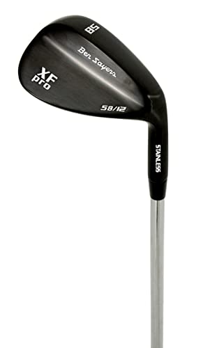 Ben Sayers Herren Golfschläger XF Pro, rechts, Schwarz, Herren, Schwarz, 58°.12 Bounce Cover