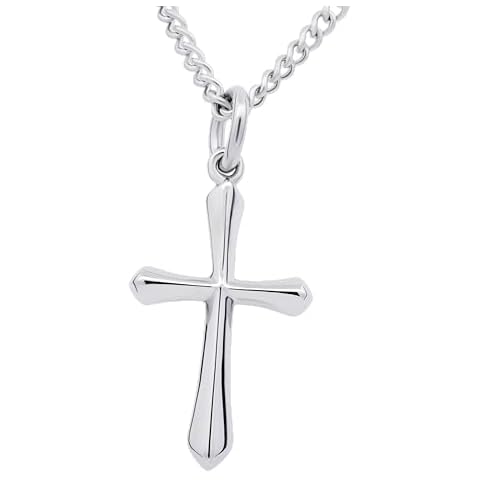 Shields of Strength Stainless Steel Women's Complete Cross Necklace - John 19:30 Cover