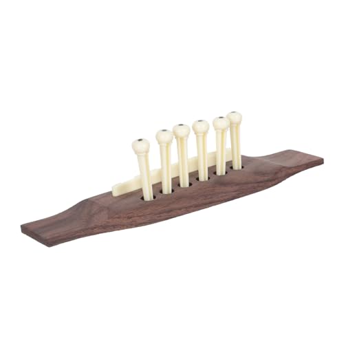 FAVOMOTO Guitar Bridge Peg Set 6 Strings Bridge Pins Saddle Kit Easy Install Guitar Repair Accessories