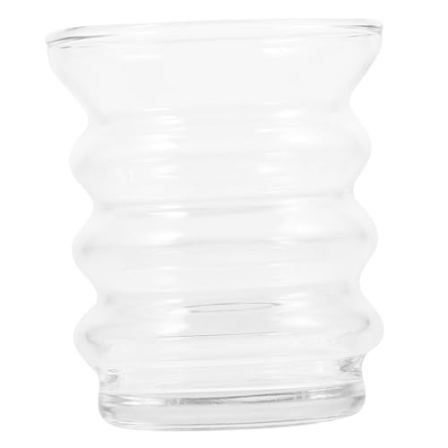 HOMSFOU 4pezzi Bicchiere Portacandela Trasparente Da Contenitore in Barattolo Per Candele Portacandele Artigianale in Vetro Per Decorazione Interni