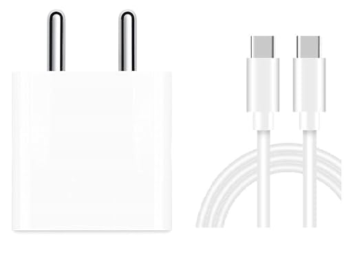 Image of Original 20W USB C Charging Block Fast Charger and Type C to C Cable Cord Compatible with iPhone 15 Plus /15 Pro Max /iPad Pro Wall Plug Power Adapter (Cable & Adapter), White