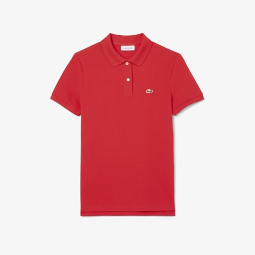 Image of Lacoste Women's Solid Regular Fit Polos