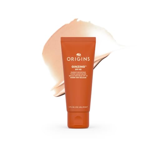 Image of Origins GinZing Energy-Boosting Tinted Moisturizer with SPF 40 | Hydrates & Perfects | Skin Tint with Caffeine and Ginseng, 1.7 Fl Oz