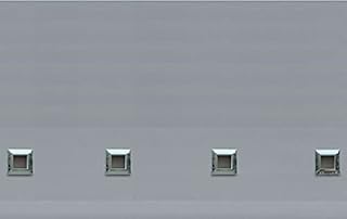 fine star ROLLER BLIND BLINDS CHROME SQUARE EYELET EDGE TRIMABLE WITH FITTING (SILVER, WIDTH 90CM (35") X DROP 160CM (63"))