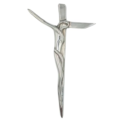 El Mejor Listado de Cruces y crucifijos de pared más recomendados. 43 Cruz de Cristo Estilo Dalí–Decoración de Pared en Diseño Surrealista, Escultura Religiosa y Artística para Hogar - para Sala, Dormitorio o Espacio Espiritual–Regalo Único,...