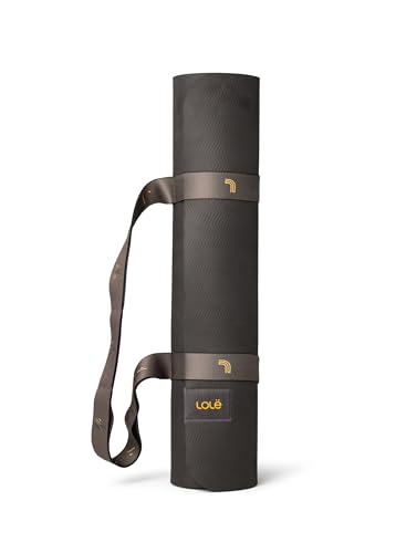 Lolë Pose Yoga Mat with Strap, Non-Slip, 5mm, Moss