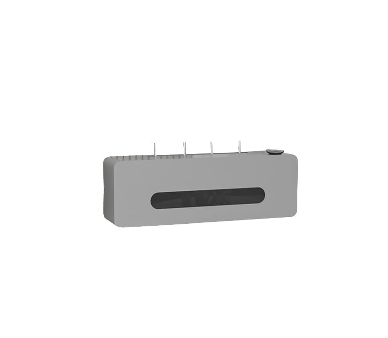 Caja de almacenamiento para enrutador WiFi – Organizador montado en la pared para TV y gestión de cables, escudo de enchufe sin perforaciones, estante de decodificador (gris, X-Small) – Solución de