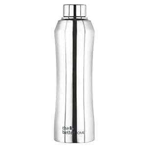 The Better Home 1000 Stainless Steel Water Bottle 1 Litre Silver | Eco-Friendly, Non-Toxic & BPA Free Water Bottles 1…
