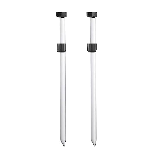 Soporte caña de Pesca para surfcasting. Modelo: Economico Negro. Medida: 120cm, Lote de 2 Unidades