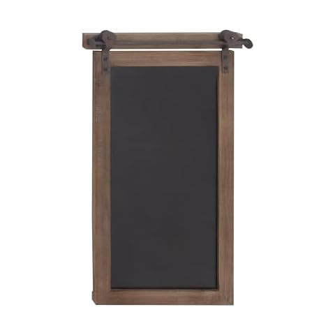 Deco 79 Wood Sign Wall Decor with Chalkboard Cover