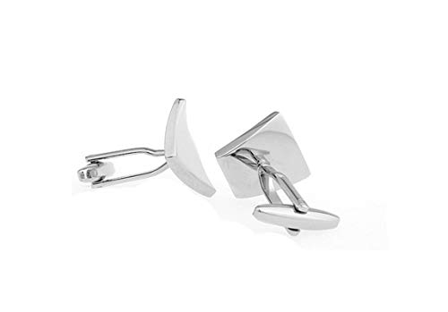 Mancuernillas plateadas Daesar para camisa de hombre miniatura 3
