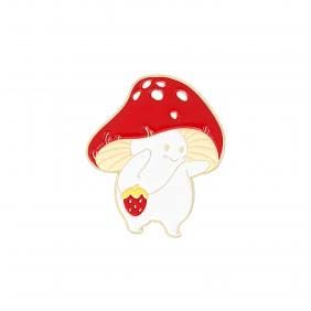 Tuelaly Cartoon Mushroom Brooch Pin,Cute Enamel Pins Badges,Cartoon Cute Mushroom Guitar Enamel Brooch Pin Jewelry for Backpack Cloths Hats Gift 4 Cover
