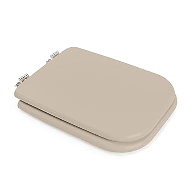 Foto di Coprivaso wc water sedile Conca Ideal Standard, modello Compatibile Dedicato, cerniere metallo cromo (Champagne)