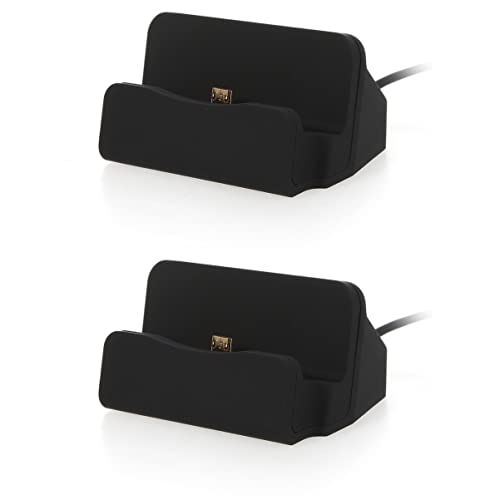 Mikikit 2Pcs Stand Cradle Nexus Black Fast/S/S/S/S For Sync/Note Station Charging Micro Usb And Android Docking/ /// Charger Desktop/Charge #TOP7