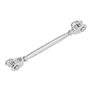 KTM Healthcare Cable Railing Kit, Stable Stainless Steel Cable Railing Kit Waterproof Anti-Rust Heavy Duty for Wood Posts(M10)