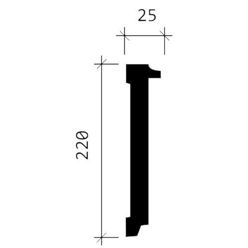 Cimaise Profhome 151380 en mousse de polyuréthane rigide 200cm - 6