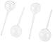Relaxdays Set 4 Sfere per Irrigazione, Dosatori d’Acqua per Piante da Vaso, Durata 2 Settimane, in Plastica, Trasparente, PVC, 4X