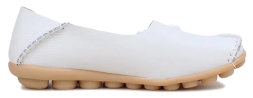Image of Women's Leather Slipper Loafers Flat Shoes Slip-Ons