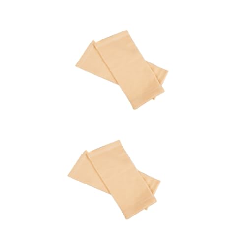 OATIPHO 2pcs Nylon Compression Calf Sleeves Nude for Running Jogging Cycling and Walking Calf Support and Guard to Keep Warm Ease Ache and Provide Stretchy Comfort