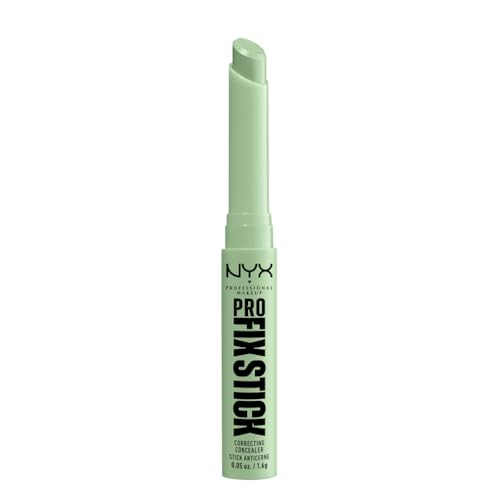 NYX Professional Makeup Pro Fix Stick, Corrector en Barra, Duración de hasta 12H, Enriquecido con Ácido Hialurónico, No Transfiere, Fórmula Vegana, Tono: Verde