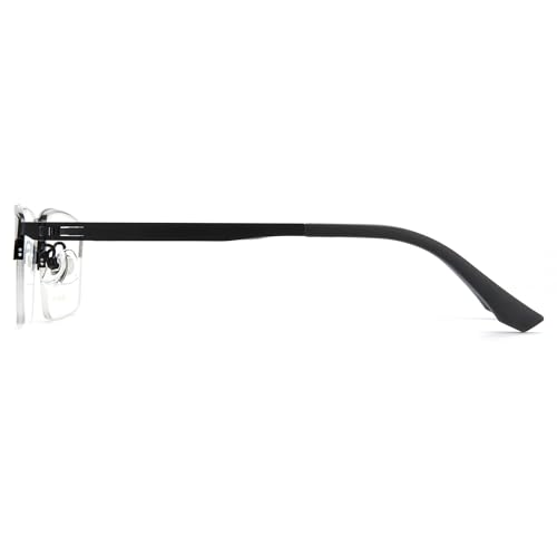 Cyxus Titanium Frame Glasses For Men Semi Rim Eyewear Square Clear Lens Glasses Interchangable thumb #6