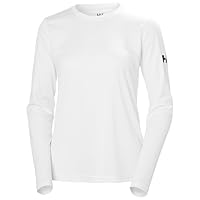 Helly Hansen Damen W Hh Tech Crew Ls 2.0 Undershirt, Weiß, M EU