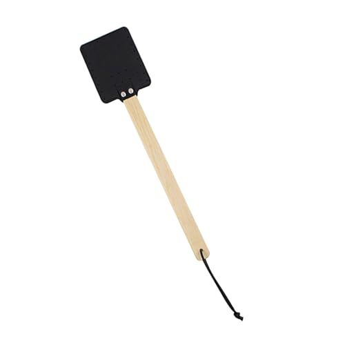 High Performances Fly Swatters Designed with PU Leather Head and Stable Wood Handle for Home Or Garden