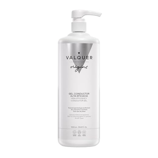 Valquer Gel Conductor Corporal & Facial - Para aparatología profesional (gel ultrasonido, electroterapia, gel conductor radiofrecuencia, cavitación, ipl, gel depilación láser, etc) - 1000 ml