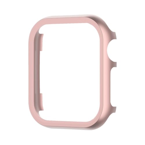 Carcasa de metal para iWatch 42mm protector de aluminio rosa