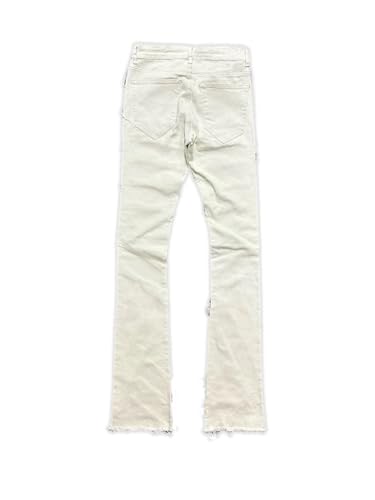 Men's Stretch Slim Fit Skinny Stacked Ripped Jeans Y2K Denim Pants Regular Fit Trousers Streetwear3