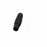 HangTon Black 0B FGG 304 4 Pin Connector Male Circular Push Pull Cable Plug Compatible for Lemo (4 Pin, FGG Black)