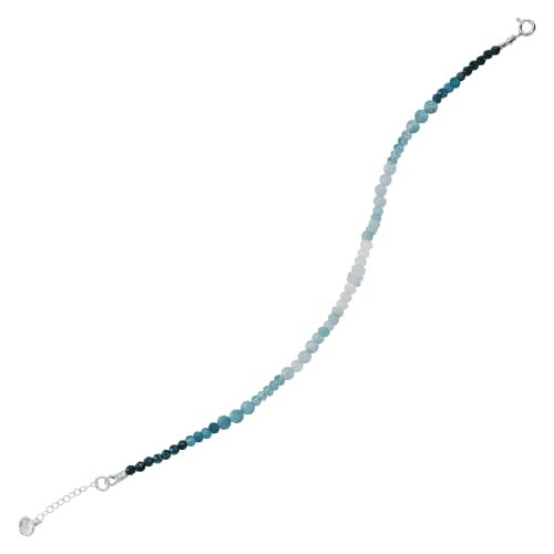 Silpada 'Seven Seas' Multi-Stone Anklet In Sterling Silver, 8'' + 2" #TOP3