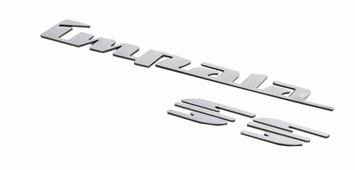 Image of Pair Set 1994-1996 Impala Ss Emblems Rear Quarter Panel 3D Letter Badge Car Nameplate Replacement for Impala (Chrome)