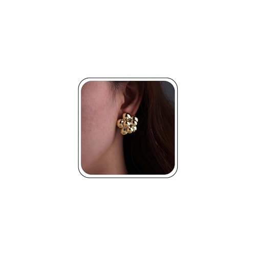 Boucles d'oreilles à tige vintage et géométriques pour femme