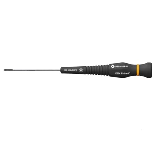 Bernstein Tool Phillips Screwdriver, Blade Length 50 mm with Conductive Handle, Size 0, 4/623