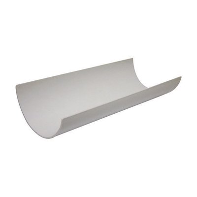 Round Guttering (2 x 2M) 4 Metres White