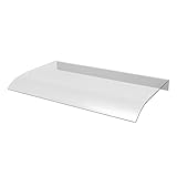 Awning Canopy,Clear Rain Shelter Cover,Window Awning Door Canopy, Patio Awning Canopy,Door Awning Polycarbonate Outdoor Entrance Awning for Front & Rear Doors Windows (Clear, 13.58 * 23.62