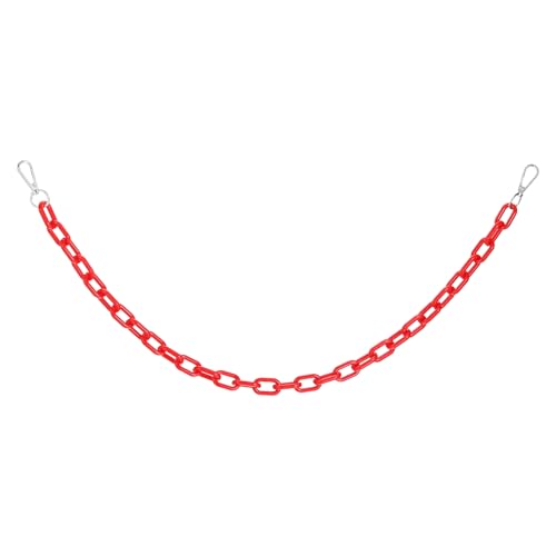 MECCANIXITY Hip Hop Pants Chain Punk Trousers Jeans Chain Acrylic Single-Layer Link Chains Goth Layered Wallet Pocket Chains for Women Men Clothing Accessories(Red)