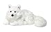 WWF WWF16981 World Wildlife Fund Plüsch Polarfuchs liegend, realistisch gestaltetes Plüschtier, ca. 25 cm groß und wunderbar weich, Mehrfarbig
