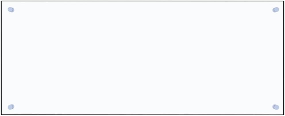 YAFF Kitchen Backsplash Transparent 39.4"x15.7" Tempered Glass