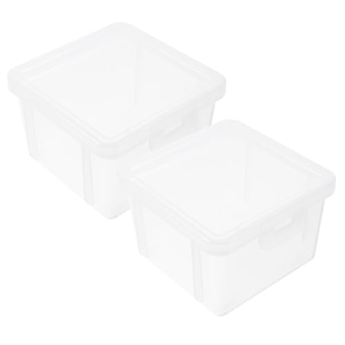 Caja transparente para almacenamiento de monedas 2 piezas miniatura 1