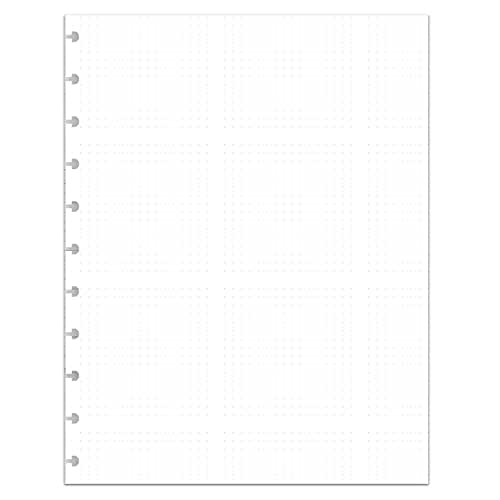 BetterNote Simple Dots Refills for Disc Notebooks, Fits Levenger Circa, Staples Arc