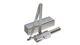 Commercial Extra Heavy Duty Hydraulic Door Closer - DRIWON DN-9500 Silver - Sturdy Cast Iron Body, Steel Arm, Attractive Powder Coated Finish, Adjustable for High Traffic