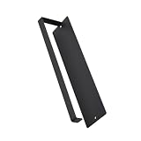 NOLITOY Portarotolo da Parete Verticale senza Foratura in Metallo Nero, Porta Fazzoletti da Cucina e Bagno Mensola Porta Rotolo, Supporto Salvaspazio per Carta Igienica e Tovaglioli
