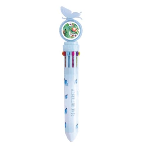 Stylo à bille rétractable multicolore Flamingo fournitures scolaires écriture