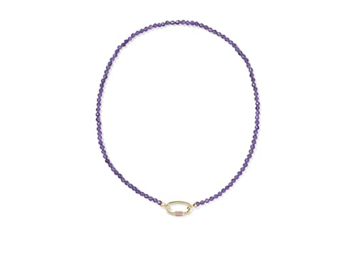 Kendra Scott, Women's, Emery Beaded Strand Necklace, Gold Drk Purple Amethyst, One Size2