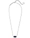 Kendra Scott Elisa Pendant Necklace for Women, Fashion Jewelry, Rhodium-Plated, Blue Drusy