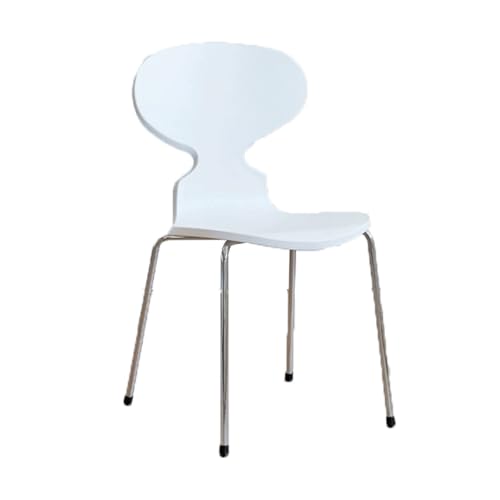 Design moderno ed elegante: questa sedia in plastica presenta linee pulite e uno schienale unico a forma di formica con una robusta struttura in metallo per un look contemporaneo. Il suo design leggero lo rende perfetto per