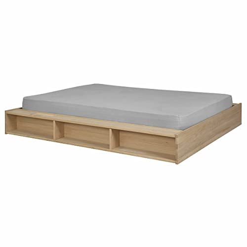Akiten Retail Lit avec rangements Malo Bois Naturel 140x190 cm Cover